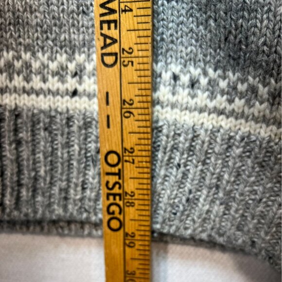 Tu Premium Clothing Mens Norwegian Pullover Sweater Large Gray Nordic Classic - Picture 7 of 11